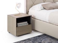 California bedside table 45 cm 45,2 d 45 h with drawer and open compartment (ash oak finish not available)