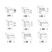 Available California bedside table models