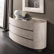 Mirto in the dresser model with mirror top and sand cloth decoration