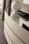 Smoked gray mirror top for the 3-drawer dresser Mirto by Cantori