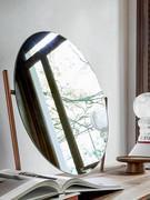 Detail of the swivel mirror of the Coseno dressing table by Bonaldo