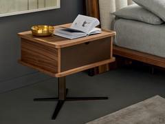 Canaletto walnut bedside table Nelson by Bonaldo