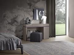 Vanity table with drawers and a makeup station Nebula - floor-standing version with a two-compartment drawer base