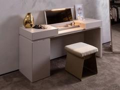 Vanity with drawers and makeup mirror Nebula, with jewellery tray and integrated LED lighting