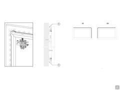 LED lighting positioned on the top and side profile of the panel: 1) reflected light on the panel to create a 'soft' effect