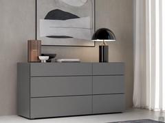 6-drawer dresser with asymmetrical fronts (matte lacquer color not available)