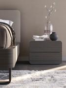 Two-drawer nightstand Icarus, part of the collection to match the bed of the same name (available in the same finishes)