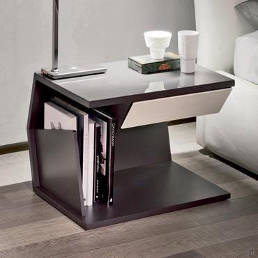 Club nightstand with convenient magazine rack by Cattelan