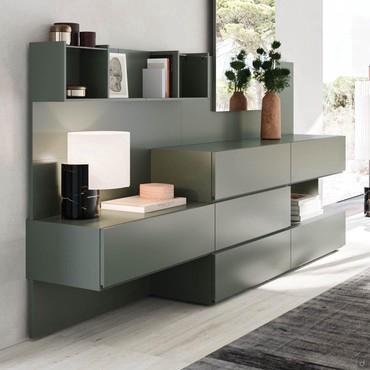 Mason modular storage cabinets with throat