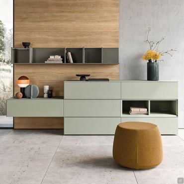 Havana sleeping area storage units, with joro element from the same collection