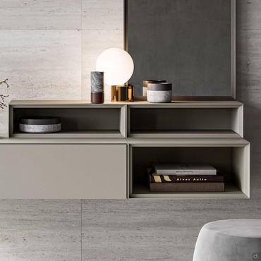 Open storage element for nightstand Avana