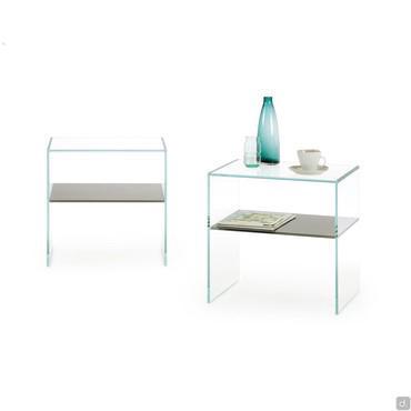 Multiglass tempered glass bedside table