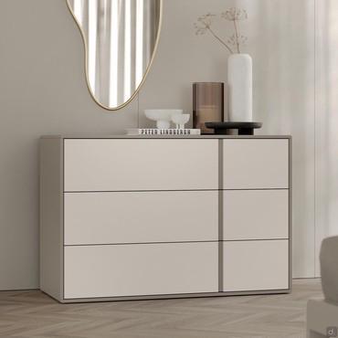 Virgo dressers and nightstands with integrated handle