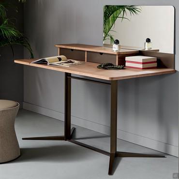 Walnut and metal dressing table cabinet Nelson by Bonaldo