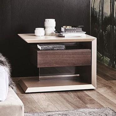 Biagio design bedside table with drawer by Cattelan