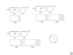 Jake table with ceramic stone top - measurements and rounded edges  of 5 mm