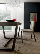 Detail of Paros table available in Fashion Wood Brushed Oak or open pore matt lacquered oak