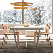 Paros table in the matt lacquer finish