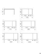 Table Pedro - models and dimensions