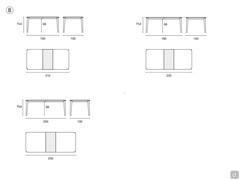 B) Redmoon table with a wooden top - Technical Drawings