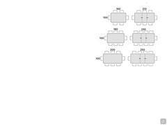 Redmoon table - Table and seats scheme