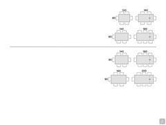 Basil Young extendable table - Table seats scheme