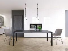 David is a versatile table that can also be placed in a modern-style living area or living room