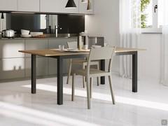 Wooden kitchen table Elton proposed rectangular and square extendable