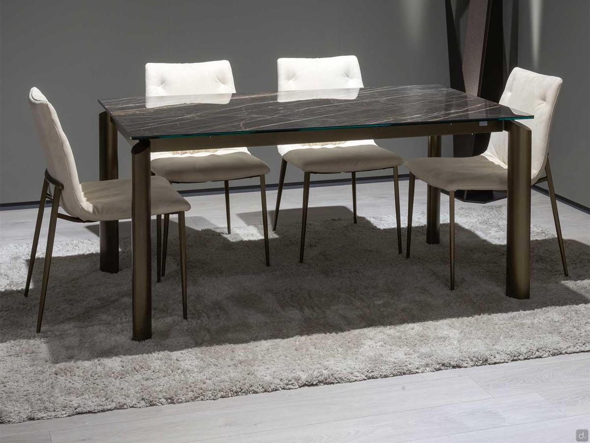 Extendable ceramic dining table Albert