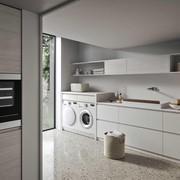 Laundry modules can be integrated with the kitchen or be used in a dedicated room