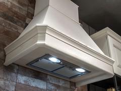 Chimney hood with LEDs