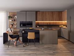 Alux kitchen with thin honeycomb aluminium doors, ultra light and only 10 mm thick