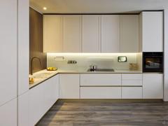 White and gold modern kitchen Eleven