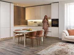 Modern white and gold kitchen model Eleven