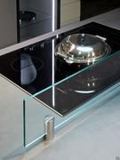 Glass splashback for hob