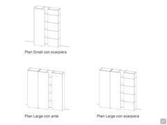 Plan 37 hallway cabinet with shoe rack and coat hooks - Models