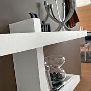 Open pore ashwood veneer shelf - detail