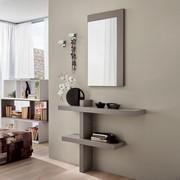 Gellert hallway shelving column with mirror