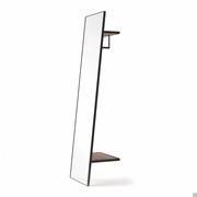 Kigo hallway mirror with shelves and coat hook