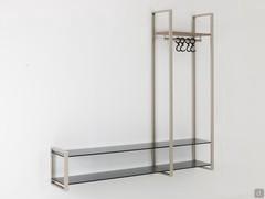 Suspended entry Milton 02, depth can be custom-reduced to 24 cm overall (20 cm shelves)