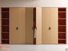 Focus Wide hinged wardrobe, also available in this reduced depth version for the living area or for smaller rooms