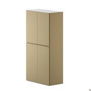 Level four-season hinged wardrobe, available in three different heights ranging from 226.5 cm to 290.3 cm