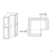 Pacific wardrobes custom measurements - Minimum width for the custom corner element