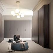 Land wardrobe with vertical groove decoration. Textured doors made of resistant honeycomb panels in various finishes and colours