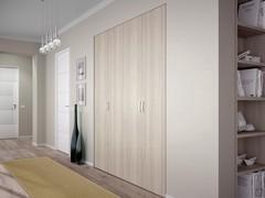 Tilt d.35 space-saving wardrobe in a light elm laminate finish (colour not available)