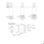 Pacific wardrobe with doors and drawers - Technical specifications for drawers with recess grips