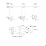 Pacific wardrobe with doors and drawers - Technical specifications for drawers with handles