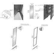 Model of hinge, side and partition with metal frame - Virginia Wardrobe