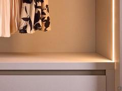 Vertical LED bar on the side of the Pacific wardrobe, one of the available interior lighting solutions