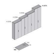 Pacific shoe-closet wardrobe - Height and depth